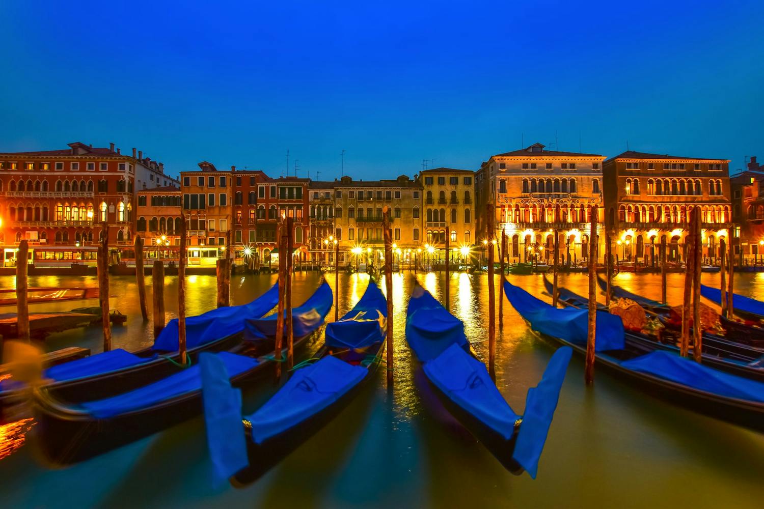 Venedig i den blå timmen